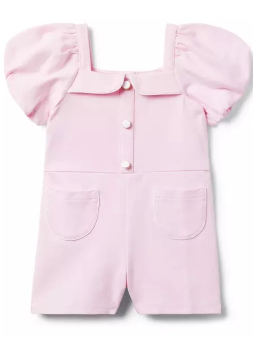 Janie and Jack pink romper